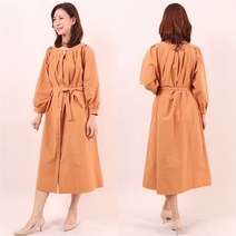 강물처럼 빅사이즈사랑해요 6615L011 원 단추 핀탁 원피스 WC (6265594)