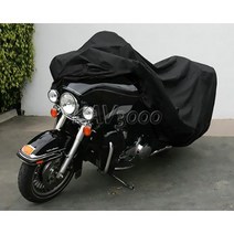 할리 킹 커버 초대형 주차용 자동차 오토바이 스크린 선 빅 방한 방수 바이크 로드 덮개 글라이드, C.XXXL 올블랙