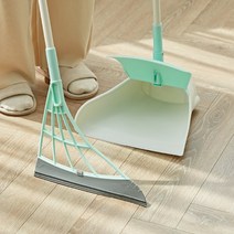 쓰리잘비 쓰리잘비 세트 (잘비+받기) 고양이털 미세먼지 물까지 쓸리는 슈퍼빗자루, 길이조절형_핑크