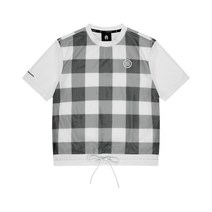 레인메이커여성용 깅엄 체크 티셔츠_R32WCT04BK