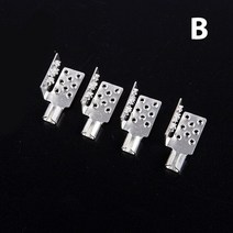 부속자재 건축 홈 개조 4pcs 가열 필름 클램프 특수 실버 커넥터 Minco Heat 전기 바닥 난방 클립 액세서리, b