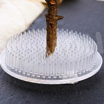 원형 꽃꽂이 침봉 빨판 흡착 핀 고정, 투명