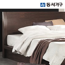 동서가구 올리브Q 7존매트리스 퀸침대 DFF31794, 월넛