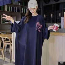 가바바 여성 빅사이즈 원피스 편하게 입기 딱 좋은 캐주얼 오버핏 롱원피스 G62566