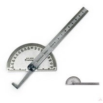 스텐 분도기(180도/10CM) 각도기 자 선긋기 계산 측정