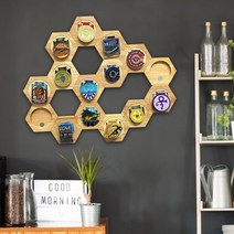 메달 거치대 Honeycomb 조합 디스플레이 스탠드 hexagonal 홀더 1세트, 협력사