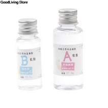 무독성 수지 에폭시 고 접착 3:1 투명 AB 크리스탈 DIY 쥬얼리 제작 액세서리 50g 세트당 2 개, 01 as pic