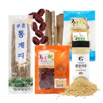[좋은세상] 수정과 DIY 재료(통계피500g+잣40g+생강가루80g+대추100g), 상세 설명 참조