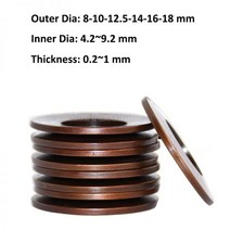 압축 벨빌 디스크 스프링 접시 와셔 충격 흡수기 60Si2MnA OD 8mm 10/12.5mm 14mm 16/18mm ID 4.2 ~ 9.2mm 두께 0.2 ~ 1mm, 16x8.2x0.6mm (B)_20pcs