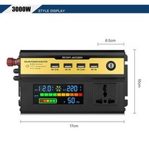 자동차 인버터 DC 12/24/48V AC 220V 수정된 사인파 피크 전원 30006000W 범용 USB 충전기 차량용, [02] 3000W 24V