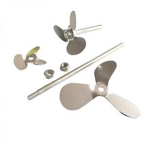 실험실용 스테인리스 스틸 DIA40mm ~ 120mm 3 날 프로펠러 너트 포함 교반 분산봉 1 개, OD 40mm Blade