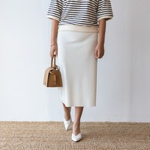 [코코세븐]자체제작 H라인 골지 빅사이즈 여자 밴딩 롱스커트