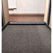 미끄럼 방지 코일 매트 신발장 현관 베란다 헬스장 바닥 고무 롤 눈 우천 놀이터 바닥재, 레드, 단색