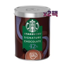 Starbucks 스타벅스 시그니처 초콜렛 42% 코코아 핫초코 파우더 330g x2팩