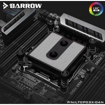 Barrow CPU 워터 블록 제트 마이크로 인텔 LGA115X 1200 1700/INTELX99/X299 라디에이터 5v 3 핀 ARGB 조명, 07 X99 X299 POM TOP