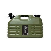 닥터캠프 워터저그 캠핑 물통 수도꼭지 물탱크 휴대용 10.5L, 카키