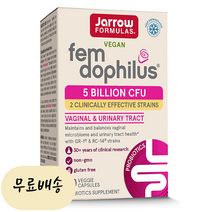 자로우 펨 도피러스 여성 유산균 50억 30개입 [미국 직배송] 30캡슐, 1개, 30개