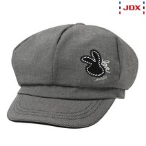 JDX 여성 자수 포인트 뉴스보이캡 X2RSCPW54MG, MG