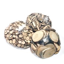 오꿈 천연 나무조각 1kg, 1봉, 12 원형 미니 5mm 약4000입