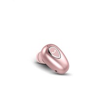 OLAF 싱글 인이어 블루투스 핸즈프리 무선 스포츠 게이머 마이크 버드 포함 TWS IPX5 방수, 03 Rose Gold-YX01