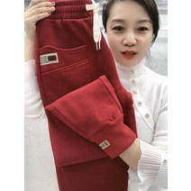 캐쥬얼 운동 유럽 상품 2022 봄계절 두꺼운 배기팬츠 여성 와이드 루즈핏 조거 츄리닝바지 스키니 4157638593