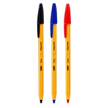 BIC 오렌지 볼펜 0.7mm 낱개, 블랙