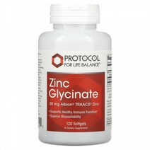 PROTOCOL FOR LIFE BALANCE 아연 글리신산 30MG, One Color, One Size