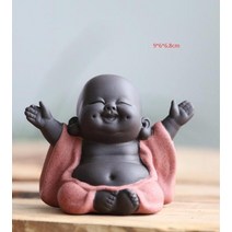 석가 불상 불교용품 석가탄신일 부처님 장식품 세라믹 maitreya buddha statue 차 조각 손 조각된 입상 공예 디스플레이 장식 홈 다도 장식 스타일 hap 75, 핑크 불상