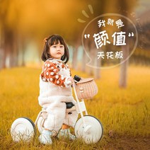 삼륜차 유아 자전거유모차 세발자전거 3세 4세 5세, 빨간 자동차  빨간 프레임  파라솔