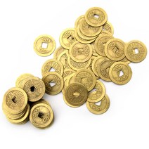 attizone 엽전 100개 500개 옛날동전 민속놀이 연극놀이 소품, 100개입