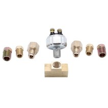 GHSHOP 어댑터가있는 8 조각 유압 브레이크 라이트 스위치 교체 액세서리, 60mm, 노란색, 금속