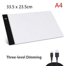 Elice A3 A4 A5 드로잉 태블릿 다이아몬드 페인팅 보드 USB 아트 복사 패드 쓰기 스케치 Wacom Tracing led 라이트 패드, 협력사, A4 33.5x23.5CM