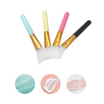 실리콘 팩브러쉬 피부관리실 팩도구 모델링 팩붓, 옐로우