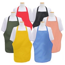 현mhs8_찍찍이앞치마 프린팅 성인용 캐릭터 목끈형 손님용 업무용 턱받이 기본♥coold, ♥coold손님용 방수앞치마, (목걸이형)네이비