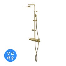 해바라기 샤워기 레인샤워 일체형 J ONE 700 PLUS 선반형 샤워 [전국시공 가능], 골드
