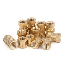 팝너트건 10/20/50PCS M3 M4 M5 M6 M8 황동 인서트 너트 사출 성형 구리 임베디드 널링 나사 삽입, 02 M3X5X4-50pcs