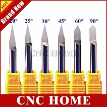 1pc 6mm 생크 20 30 45 60 90 앵글 목재 밀링 커터 카바이드 조각 비트 목공 도구 cnc 라우터 비트, ST6-4501