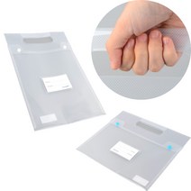 파일집 서류파우치 손잡이파일케이스 똑딱이 A4클리어파일, (세로)