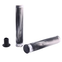 SJSHOP 스쿠터 산악 도로 자전거 mtb bmx 용 미끄럼 방지 tpe 고무 접는 자전거 그립 용 1 쌍 충격 방지 자전거 핸들 바 그립, 160x22.2mm, TPE 열가소성 엘라스토머, 회색