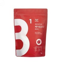 레인보우샵 베이킹소다 베이직, 1kg, 4개