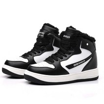 겨울 방한화 전기발열화 USB 충전 발열 운동화 보온, 상세 페이지 참고, 흑백 240