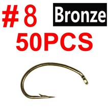 낚시좌대 스마트 보관 거치대 선상 갯바위 서프스탠드 Bimoo-다운 와이어 1x-짧은 생크 플라이 묶는 가시, 01 50pcs size 8
