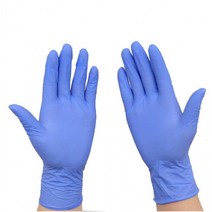 니트릴위생장갑 100p 니트릴장갑 미용장갑 작업용장갑 라텍스장갑 일회용장갑 셰프장갑 수술장갑 고무장갑, 니트릴 장갑_블루-M