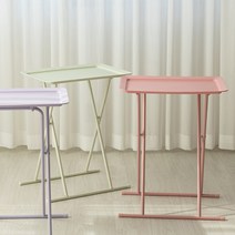 소파 침대 접이식 사이드테이블 6color, 화이트