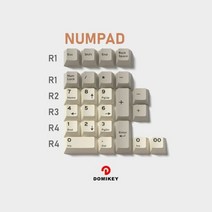 Domikey Vintge 체리 프로파일 abs doubleshot keycap mx 스템 키보드 포커 87 104 gh60 xd64 xd68 xd84 BM, 한개옵션2, 05 CP Vtage Numpad, 한개옵션1