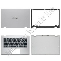 Dell Inspiron 13 7347 7348 7359 시리즈 LCD 후면 커버 전면 베젤 팜 쿠션 하단 케이스 C 0V5CHP 실버, Silver ABCD Cover 2