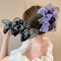 빅사이즈 더블 왕리본 집게핀 2colors