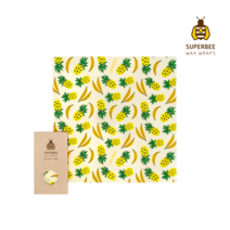 SuperBee 슈퍼비 밀랍 랩 샌드위치 랩(33x33cm) 2종, 바나나 파인애플(Banana Pineapple)
