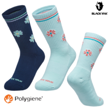 블랙야크 여성 기능성 중목 등산 스포츠 양말 우먼폴리진미드삭스 2BYSCX3502, 24, MINT민트