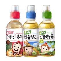 [웅진식품] 어린이 차음료 200ml x 24페트(유기농 하늘보리/유기농 작두콩차/순한 결, 선택:유기농 하늘보리200ml x 24페트